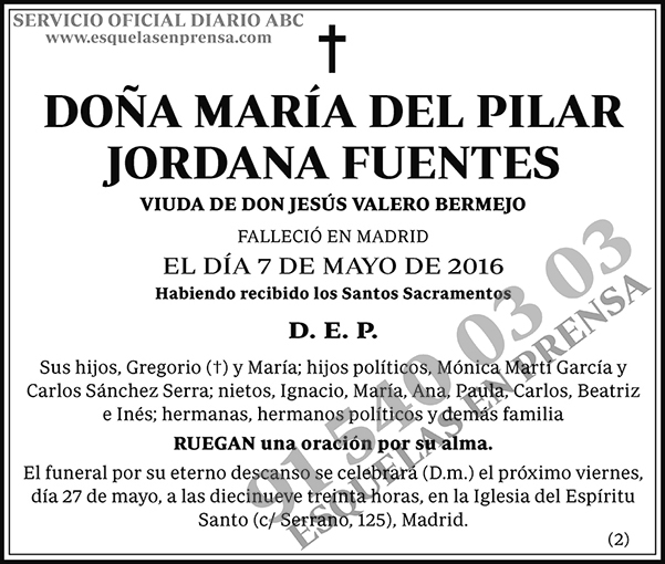María del Pilar Jordana Fuentes
